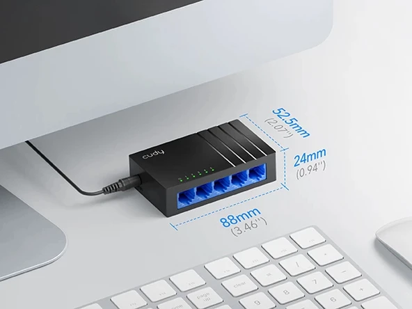 CUDY 5-Port Gigabit Desktop Switch - 4