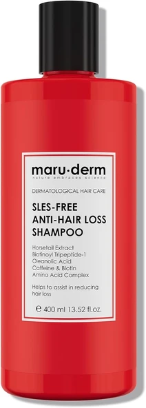 Maru Derm ( 2 ADET  )Saç Dökülme Karşıtı Sülfatsız Şampuan 400 ML x 2 Adet