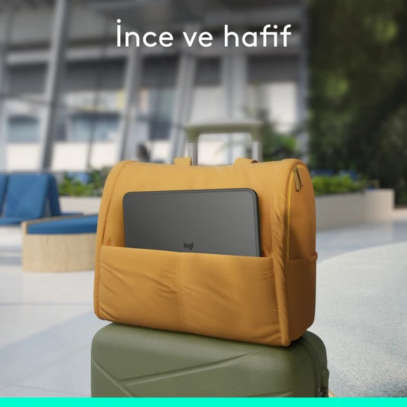 Logitech Combo Touch 11 inç iPad Pro M4 ile Uyumlu Türkçe Klavyeli Tablet Kılıfı - Gri - Resim 6