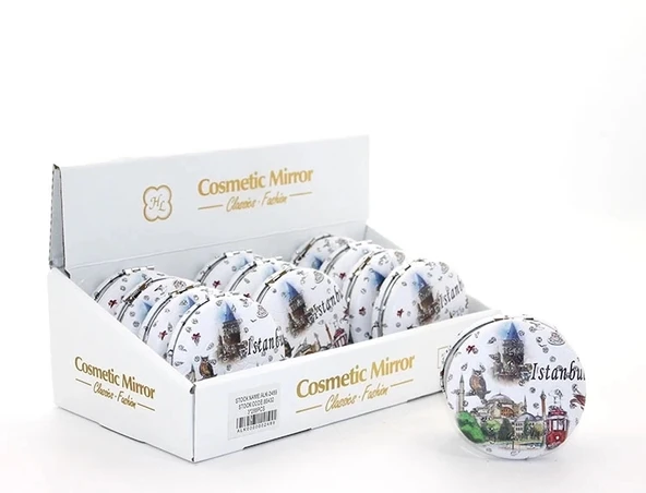 Taşlı İstanbul Tasarımı El Aynası Kalın Alk2489 ürün görseli