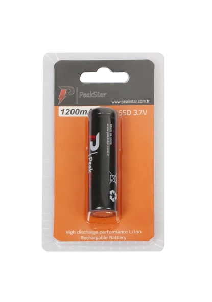 Orjinal 3.7 V 1200 Mah Şarj Edilebilir 18650 Turbo Model Li-ion Şarjlı Pil - 2