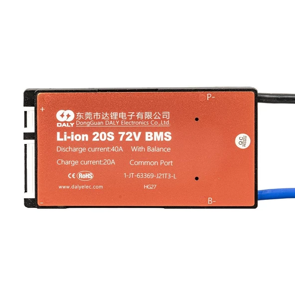 Daly Bms 20S 72V Deşarj 40A -Şarj 20A Balanslı Pil Koruma Modülü ürün görseli