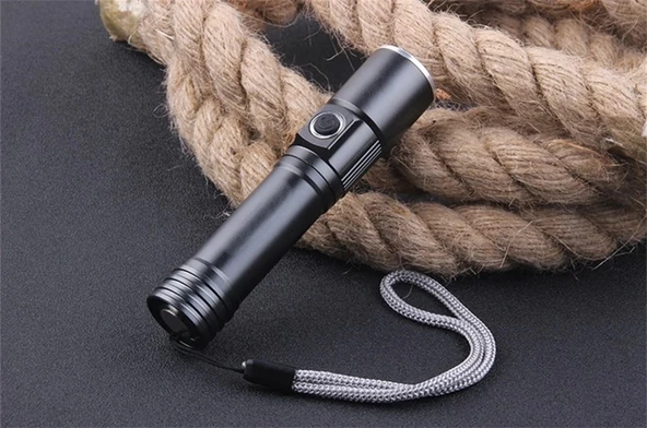 F-90 Aluminyum Kaplama Mıknatıslı Şarjlı El Feneri - 5