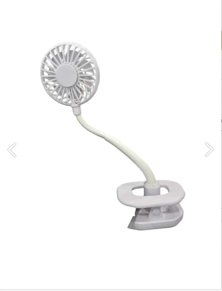 Portatif Işıklı Mini Klipsli Fan - 4