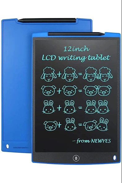 12 Inc Writing Lcd Grafik Dijital Kalemli Çizim Tableti Yazı Tahta Not Yazma Eğitim Tableti - 3