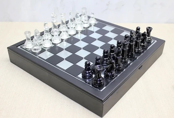 Kutulu Cam Satranç Seti Alk3531