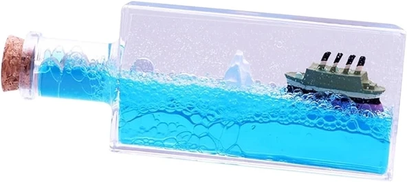 Batmayan Gemi Şişe Akvaryum - 2