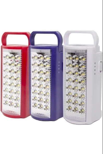 24 Büyük Ledli 80 Saat Yanan Powerbank Özellikli Akülü Led Işıldak