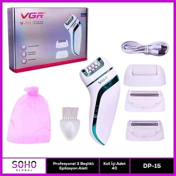 Profesyonel 3 Başlıklı Epilasyon Aleti - 2