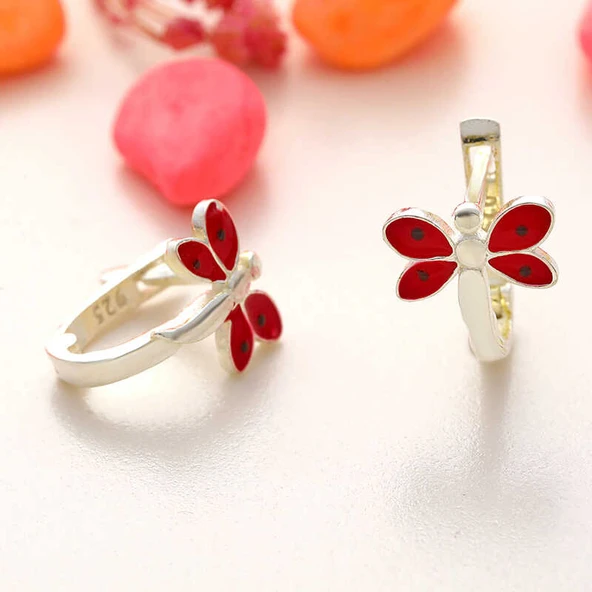 Gümüş Yusufcuk Çocuk Küpesi ürün görseli 1