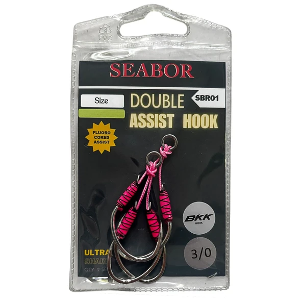 Seabor Double Assist Hook 2 Adet İkili Assist İğne  3/0 No ürün görseli