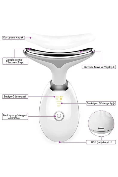 Yüz Ve Boyun Kırşıklık Giderici Ems Güzellik Cihazı ( Gıdık,sarkma,kırışıklık) - 3