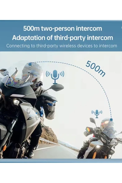 Q29 Motosiklet Kask Bluetooth Kulaklık Eşleşmeli 1080p Kamera Geniş Açı Su Geçirmez Intercom - 5