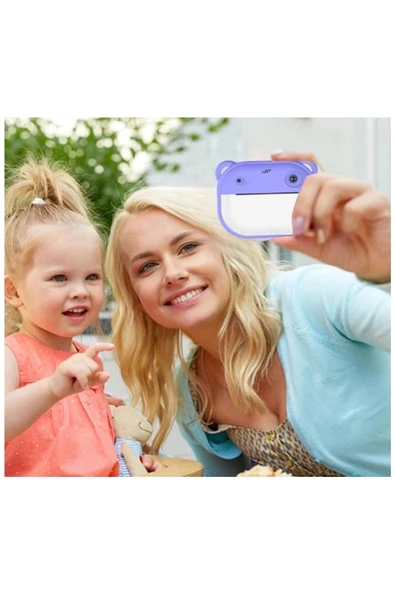 Dijital Video Kayıt Fotoğraf Çocuk Kamerası Anlık Termal Resim Kağıt Baskılı - 3