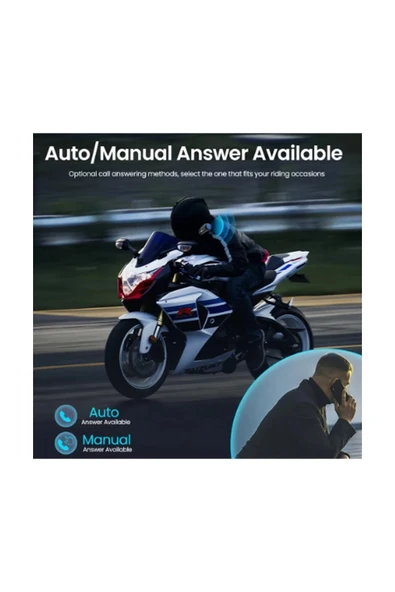 Bt35 Kask Kulaklık Bluetooth 5.0 Motosiklet Interkom Su Geçirmez Kablosuz Kulaklık - 5