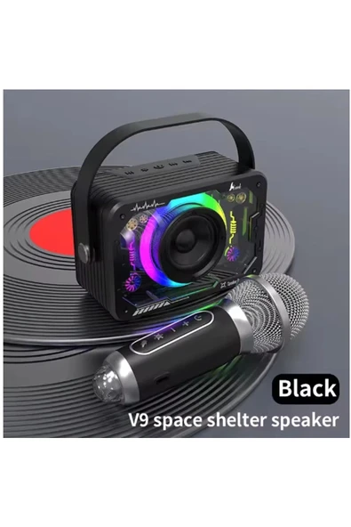 Vtn-82 Taşınabilir Kablosuz Işıklı Bluetooth Hoparlör Ses Değiştirme Özellikli - 1