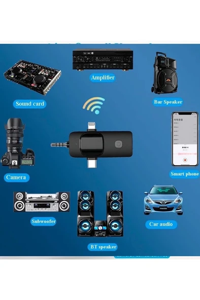 Yüksek Kalite Profesyonel 3 In 1 Kablosuz Taşınabilir Yaka Mikrofonu Youtube Facebook Tiktok - 3