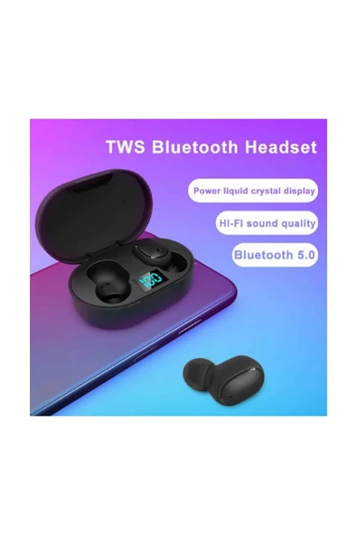 E6s Kablosuz Kulaklık Dijital Göstergeli Bluetooth Kulaklık 5.0 - 4