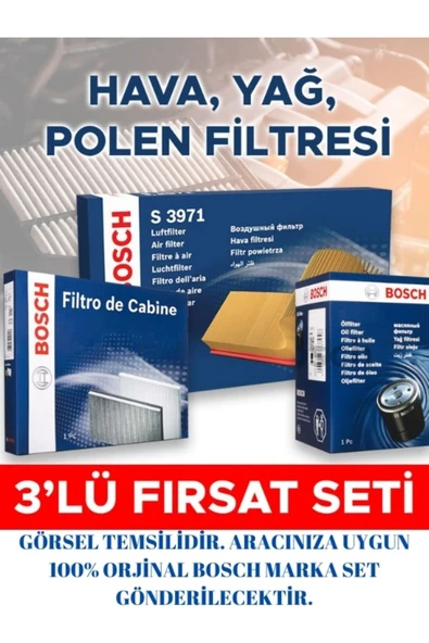 Audi A3 2.0 Benzin Kw188 Manuel Fıltre Seti 2003-2008 -P9243-CUK2939-HAVAFILTRON+P,OFİSİ 5W30 5LT YAĞ ürün görseli