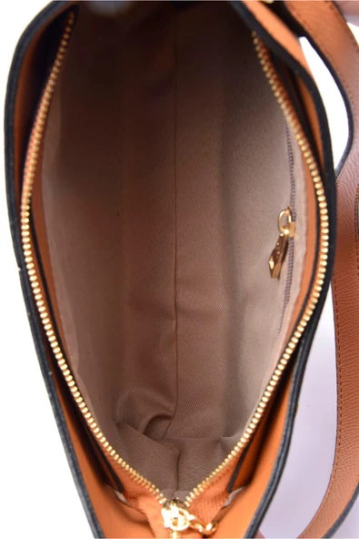 Bayan Çapraz Askılı Çanta 67-7072 Taba - Resim 4