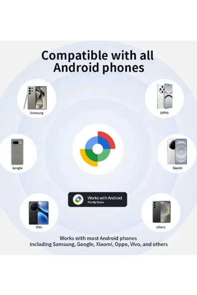 Airtag Android Konum Belirleme Akıllı Takip Cihazı Smart Finder Beyaz - 5