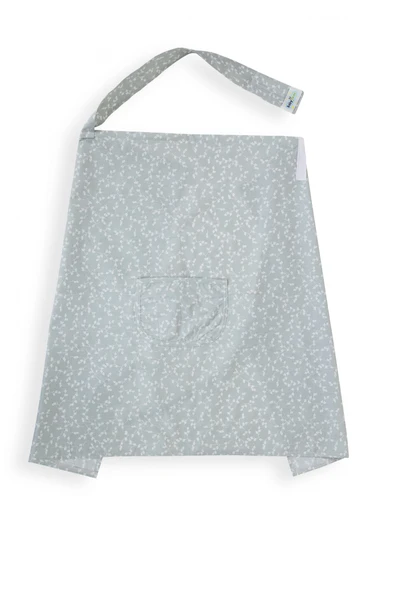 Babyjem Cepli Emzirme Önlüğü Yeşil Çiçek