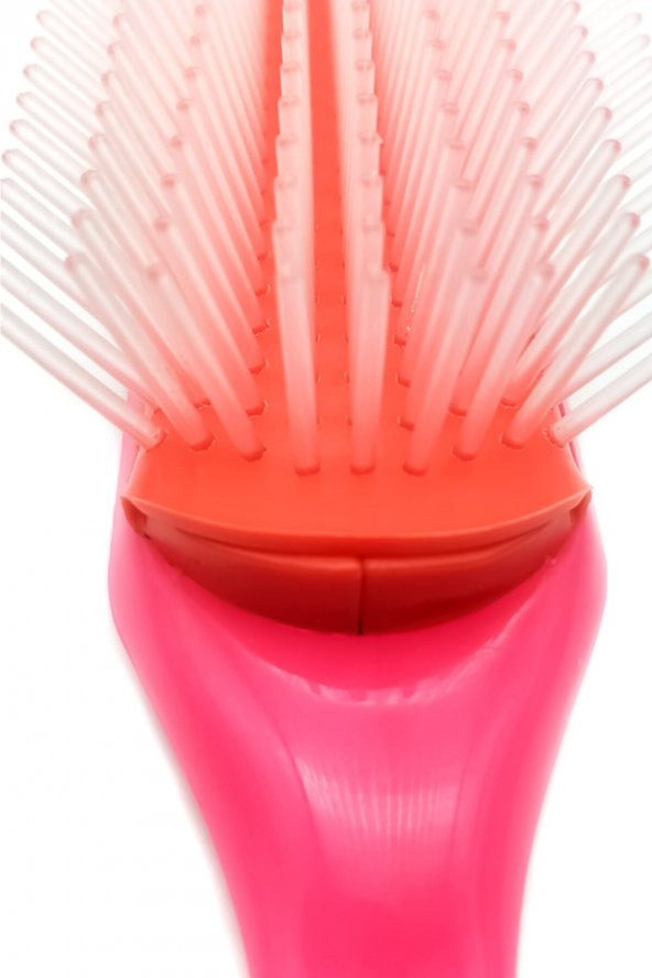 Styling Brush 9 Sıra Şekillendirme Fırçası Curly Girl Kıvırcık Kız Metodu Fırçası PEMBE - 5
