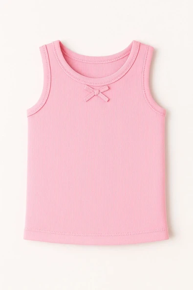 Kız Çocuk Renkli Ribana Atlet 6'lı Set - Rahat ve Nefes Alabilen Yazlık Atlet 3 Renkli - Resim 4