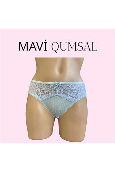 Önü Dantelli Ribana Bikini 3'lü Set - Resim 2