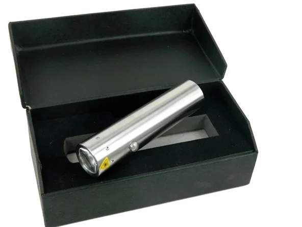 F Bk30 Paslanmaz Metal El Feneri - Pilli, Kutulu, Sellektörlü