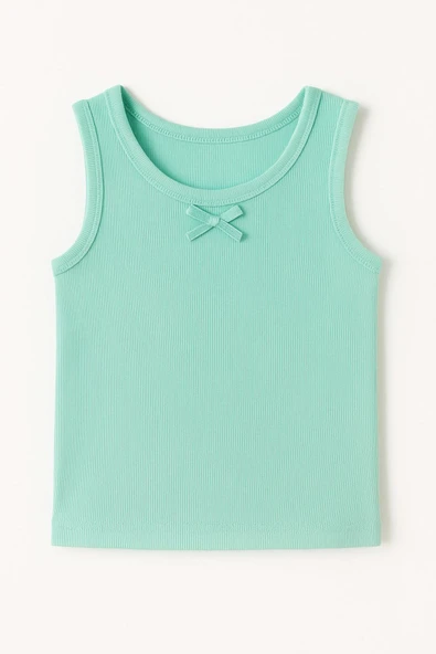 Kız Çocuk Renkli Ribana Atlet 6'lı Set - Rahat ve Nefes Alabilen Yazlık Atlet 3 Renkli - Resim 2