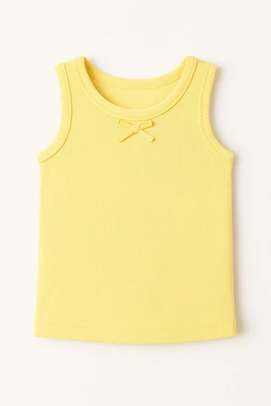 Kız Çocuk Renkli Ribana Atlet 6'lı Set - Rahat ve Nefes Alabilen Yazlık Atlet 3 Renkli - Resim 3