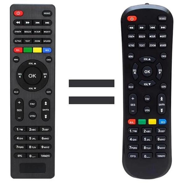 Mersat Vip Full HD Uydu Alıcı Kumandası ürün görseli