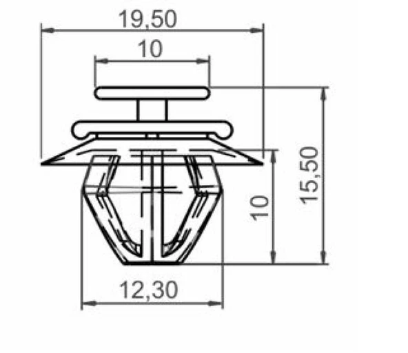 BMW ARKA SPOT BAĞLANTI KLİPSİ SAYK0205 12 ADET MARKA İLE UYUMLU - Resim 2