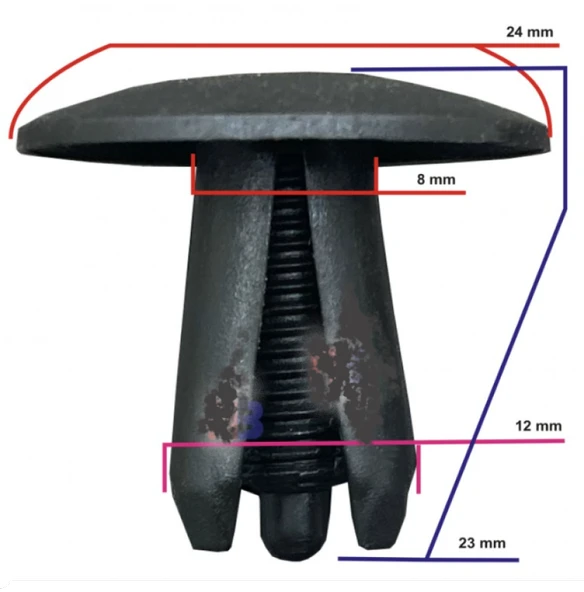 Mıtsubıshı Toyota Gm Tampon Davlumbaz  94852369 SAYK1327 12 ADET MARKA İLE UYUMLU - Resim 2