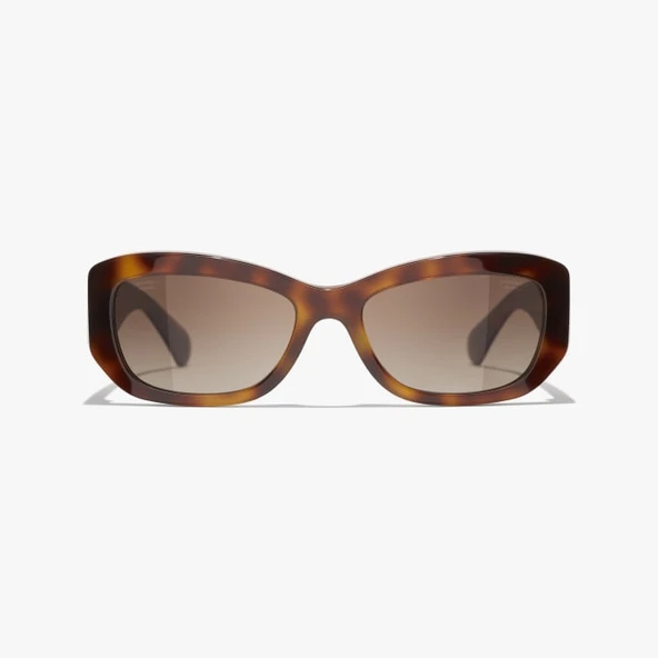 Chanel 5493 1295/S9 Tortoise Açık Kahverengi Polarize Kadın Güneş Gözlüğü - 2