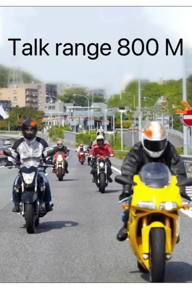 Bt62 Motosiklet Kask Kulaklığı Bluetooth Intercom 2 Intercom Bağlantılı - 2