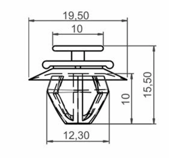 CITROEN BERLINGO C2 C3 SAXO 106 206 307 KAPI ÇITA KLİPSİ SAYK0501 12 ADET MARKA İLE UYUMLU - Resim 2