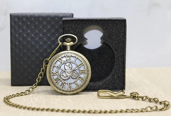 Özel Kutulu Antik Köstekli Saat Alk4666 ürün görseli