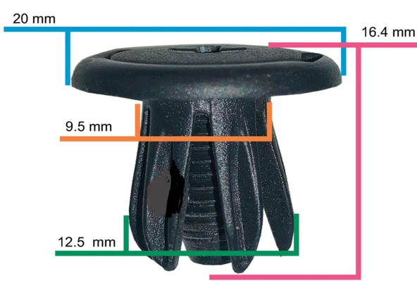 UNIVERSAL DAVLUMBAZ KLİPSİ SAYK3902 12 ADET - 2