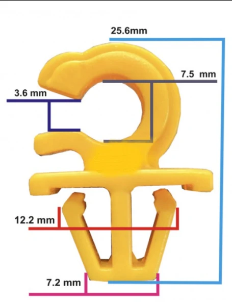 HYUNDAI -Nissan - ToyotaUNIVERSAL Klips SAYK1310 12 ADET MARKA İLE UYUMLU - Resim 2