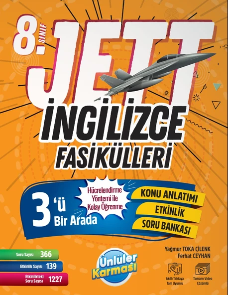 ÜNLÜLER KARMASI 8.Sınıf Jett İngilizce Fasiküller ürün görseli