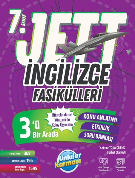 ÜNLÜLER KARMASI 7.Sınıf Jett İngilizce Fasiküller ürün görseli
