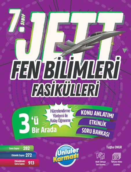 ÜNLÜLER KARMASI 7. Sınıf Jett Fen Bilimleri Fasikülleri ürün görseli