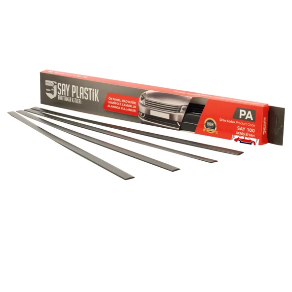 PA PLASTİK  GENİŞ SİYAH KAYNAK ÇUBUĞU SAY 100