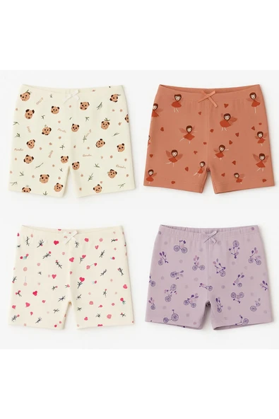 Kız Çocuk Pamuklu Boxer 6’lı Paket - Günlük İç Giyim ürün görseli