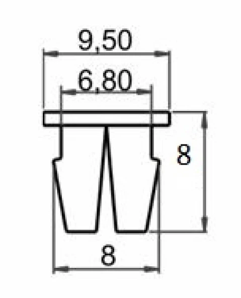 Universal Klips. SAYK5011 12 ADET - Resim 2