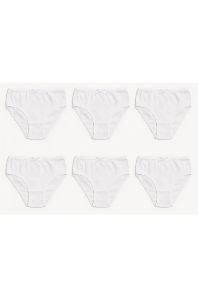 Kız Çocuk Ribana Külot 6’lı Set - Rahat ve Pamuklu İç Giyim ürün görseli
