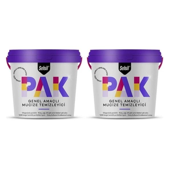Selsil Pak Genel Amaçlı Mucize Temizleyici Krem 500 gr (2 Adet) ürün görseli