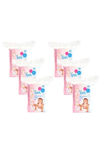 İpek Bebek Temizleme Pamuğu 6'lı ürün görseli